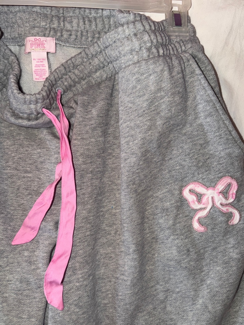 PINK Victoria's Secret Gray Sweatpants x LoveShackFancy